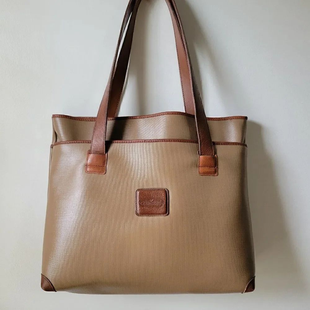 EUC VINTAGE CABIN CREEK LEATHER TOTE LARGE